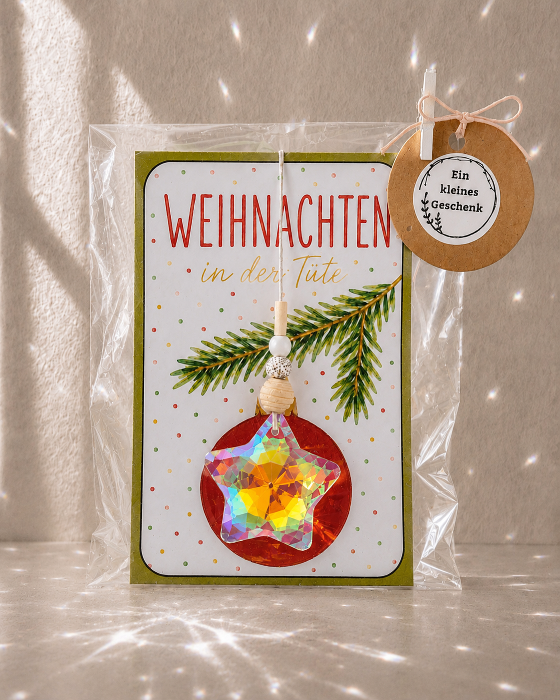 Sonnenfänger Geschenkidee Weihnachten Fensterschatten