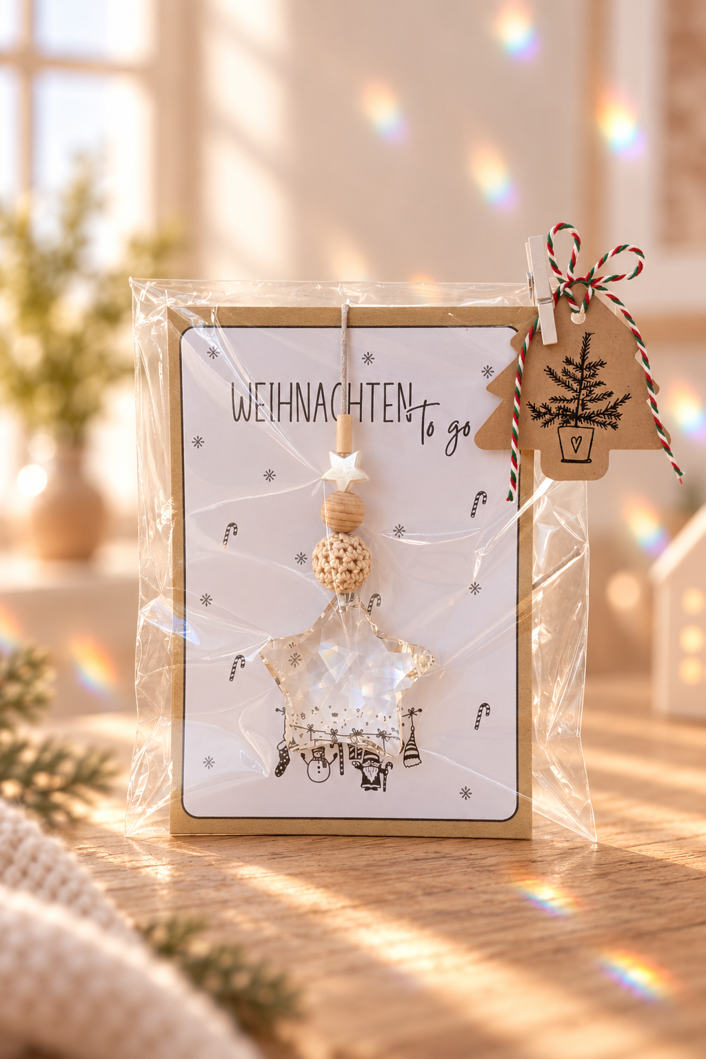 Sonnenfänger Weihnachten to go mit Papierkarte